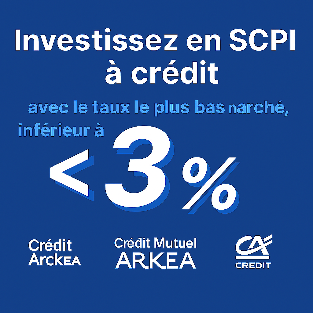 Bannière financer SCPI à crédit 